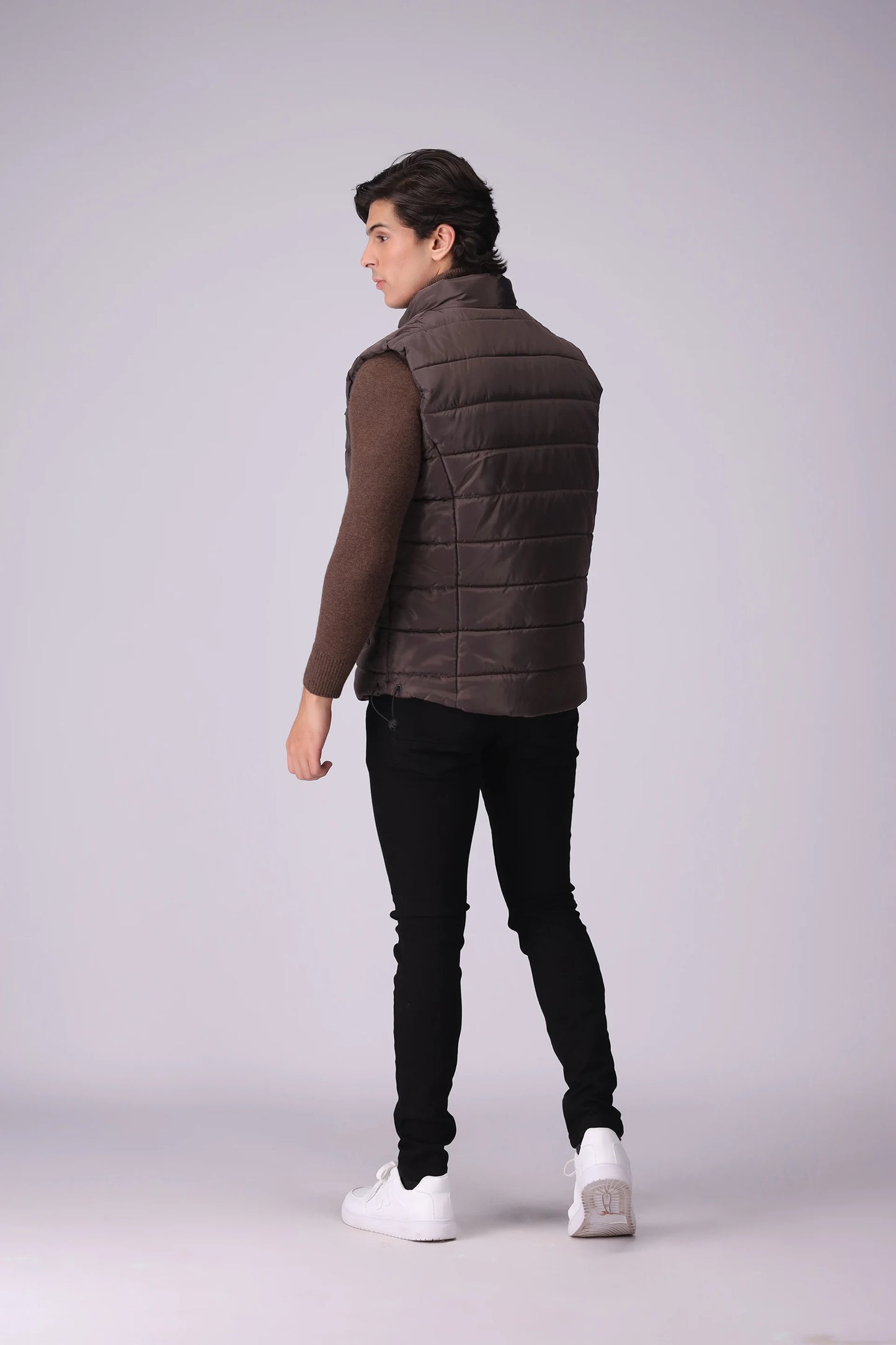 Puffer Gilet With Zipper Pockets Men Jacket Winter 2024 Knit Story COUGAR- (Men Winter 2024)   