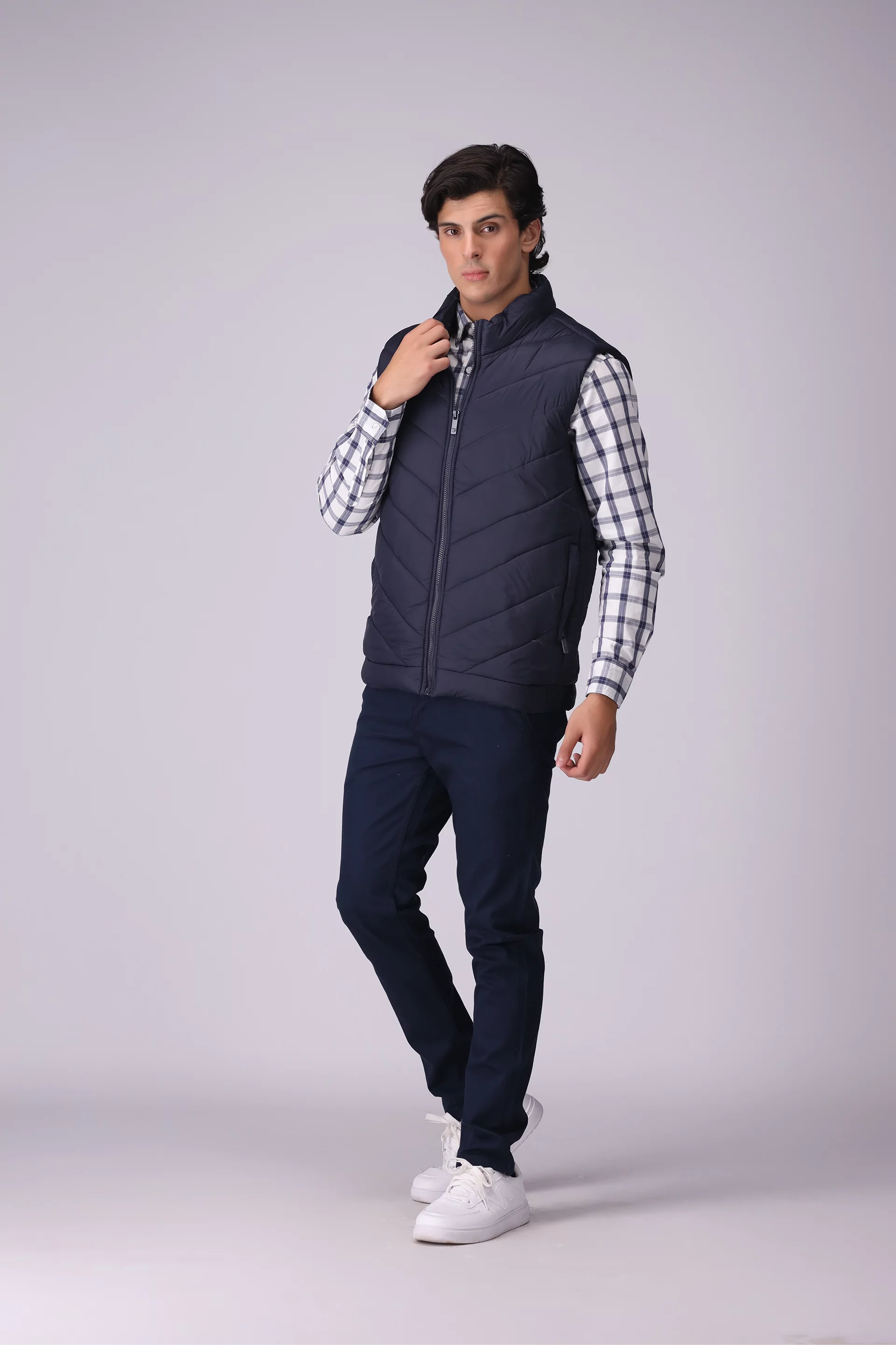 Quilted Gilet Men Jacket Winter 2024 Knit Story COUGAR- (Men Winter 2024)   