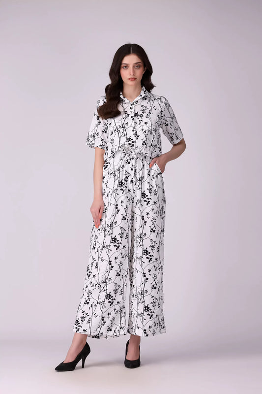 Printed Jumpsuit Women Jumpsuit COUGAR (S V-1 2025) XS White Women