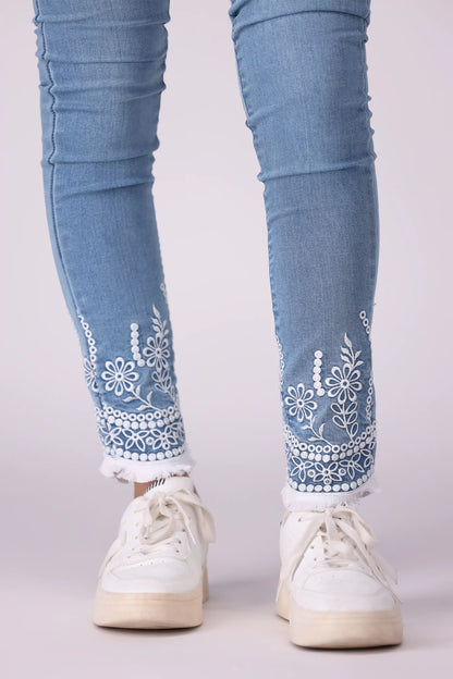 Embroidered Skinny Fit Jeans Women Jean COUGAR (S V-1 2025)