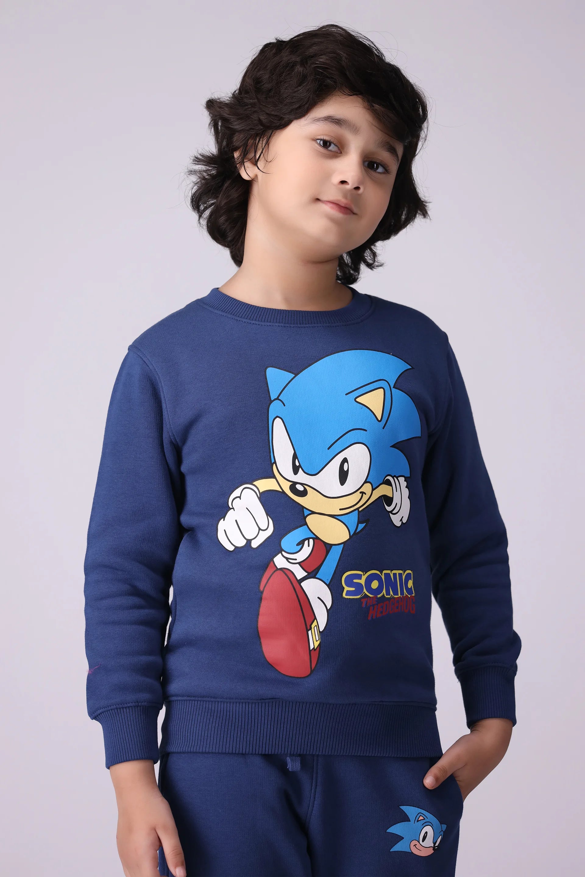 Character Graphic Sweatshirt Boy Sweatshirt Winter 2024 COUGAR- (Boy Junior Winter 2024) 5-6 Y Blue 