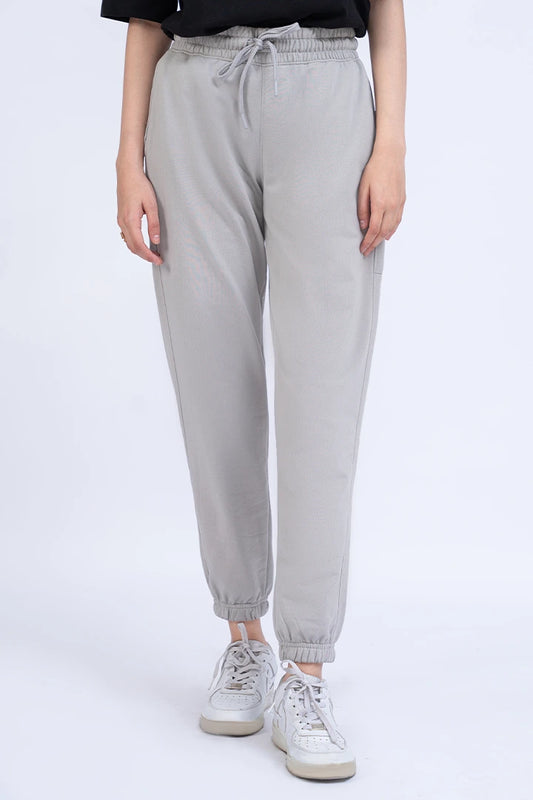 Light Grey Knitted Jogger Pants Women Trouser Summer V-3 2024 BACKDROP COUGAR- (Women V3 2024) XS Grey 