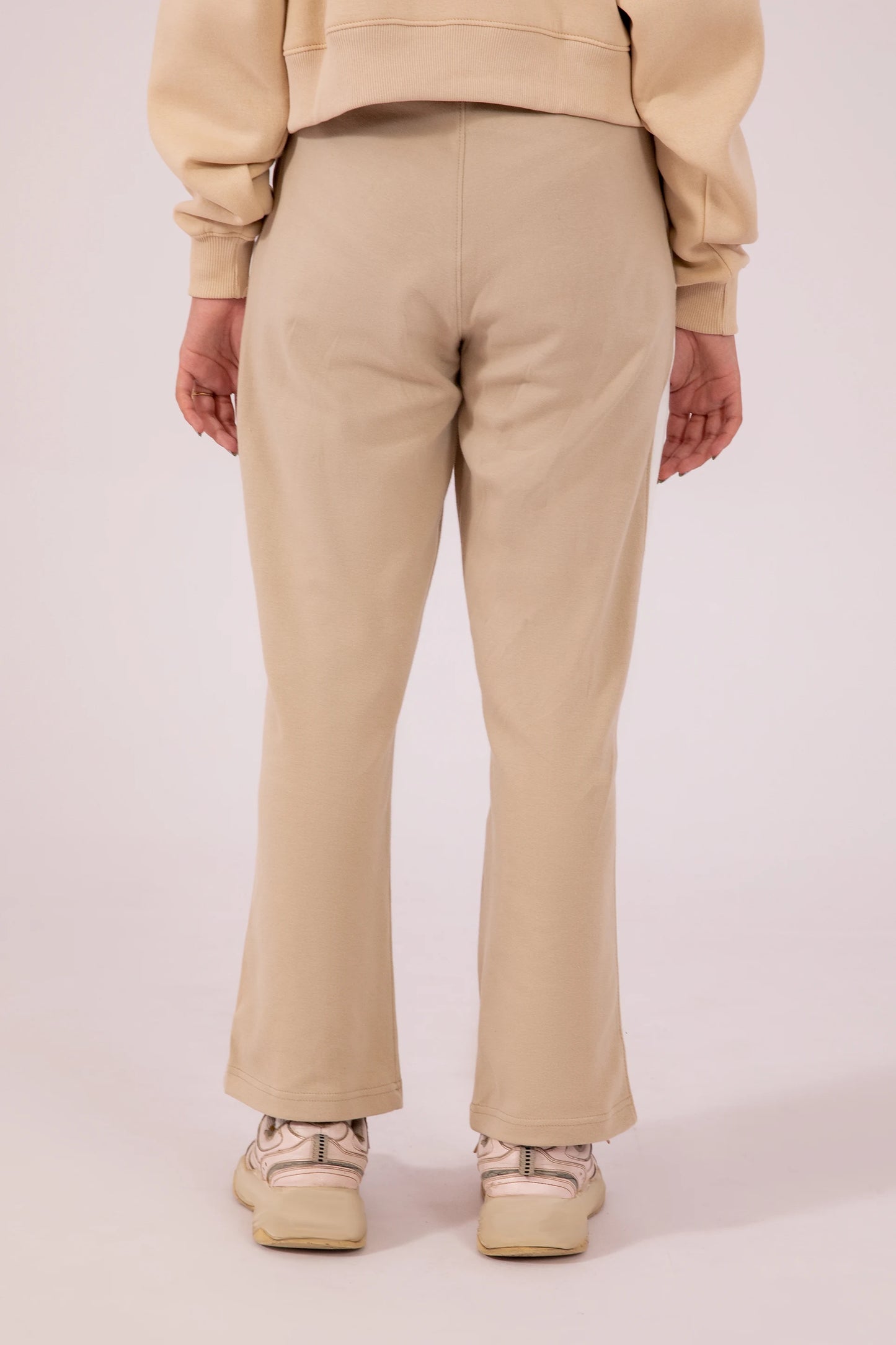 Side Striped Button Hem Trousers Women Trouser Fall 2024 Core Comfort COUGAR- (Women Fall 2024)   