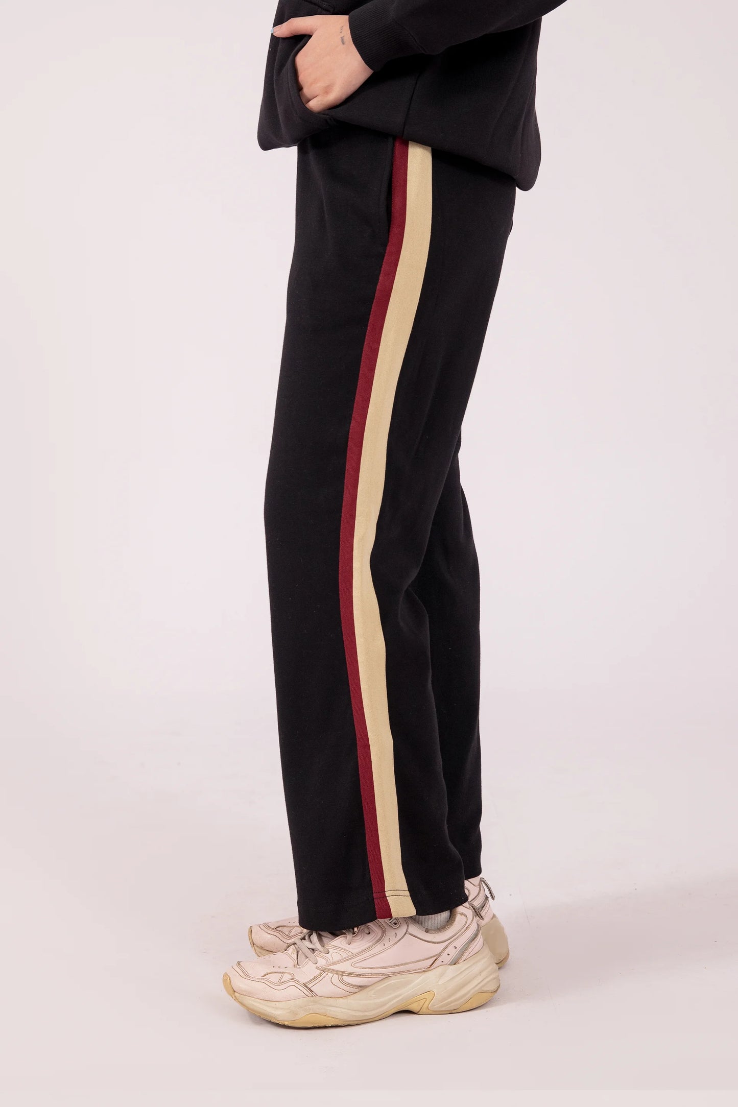 Side Striped Trousers Women Trouser Fall 2024 Core Comfort COUGAR- (Women Fall 2024)   