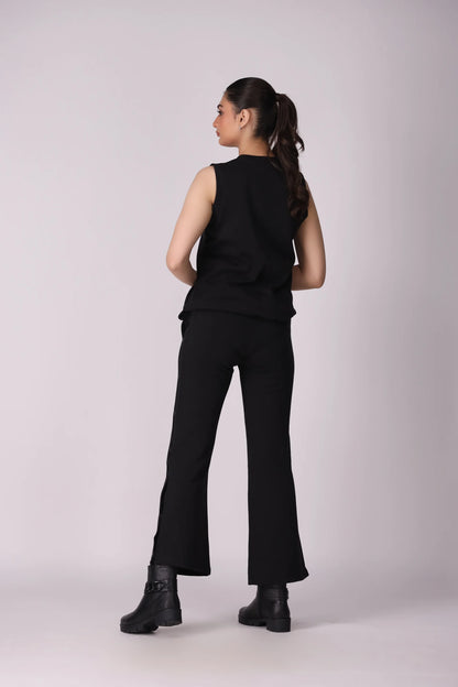 Button-Detailed Trousers Women Trouser Fall 2024 Core Comfort COUGAR- (Women Fall 2024)