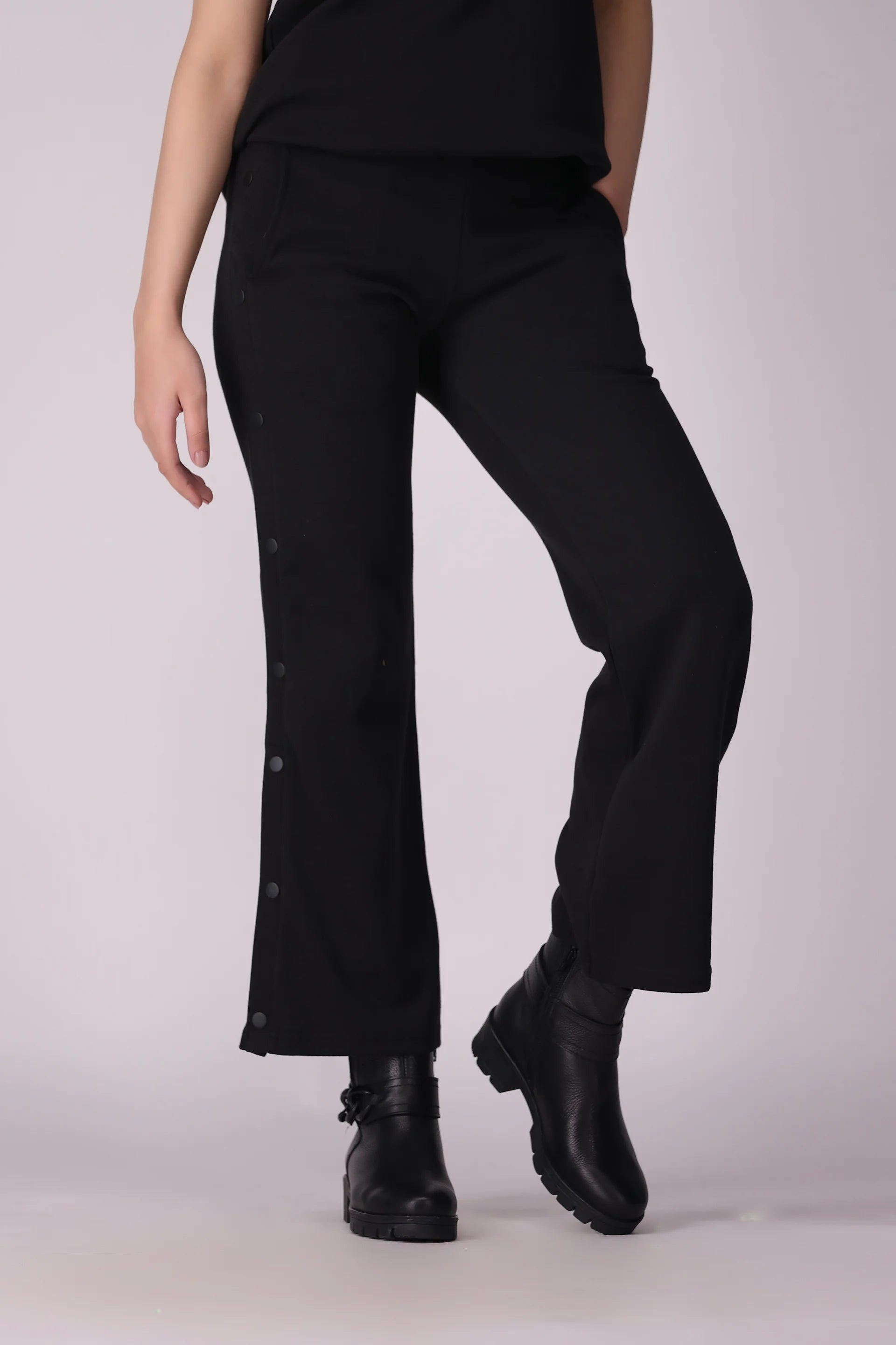 Button-Detailed Trousers Women Trouser Fall 2024 Core Comfort COUGAR- (Women Fall 2024)