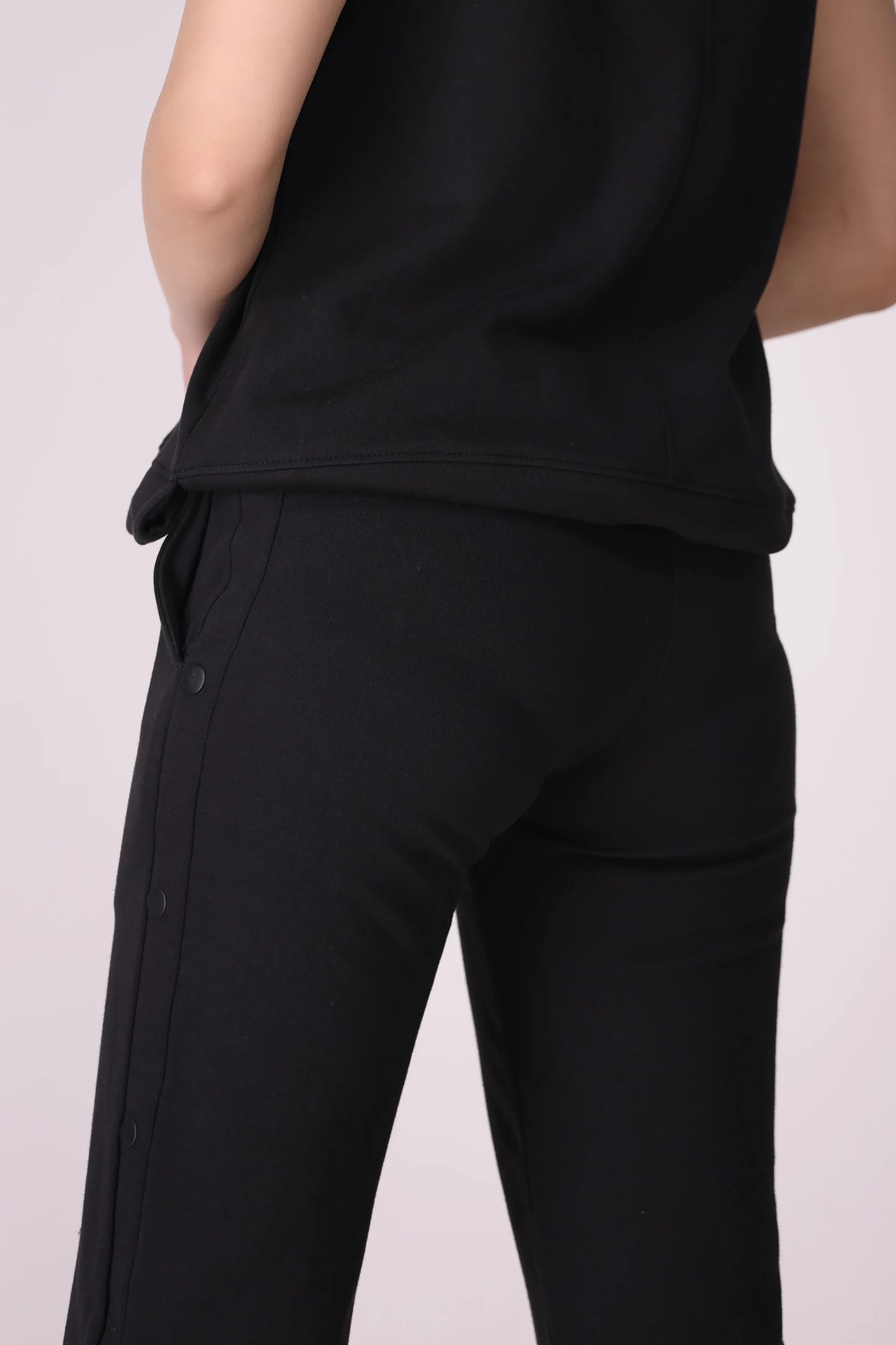 Button-Detailed Trousers Women Trouser Fall 2024 Core Comfort COUGAR- (Women Fall 2024)