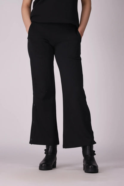 Button-Detailed Trousers Women Trouser Fall 2024 Core Comfort COUGAR- (Women Fall 2024) XS Black Women