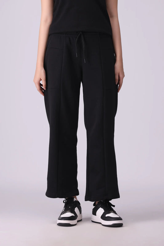 Paneled Trousers Women Trouser Winter 2024 Knit Story COUGAR- (Women Winter 2024) XS Black 