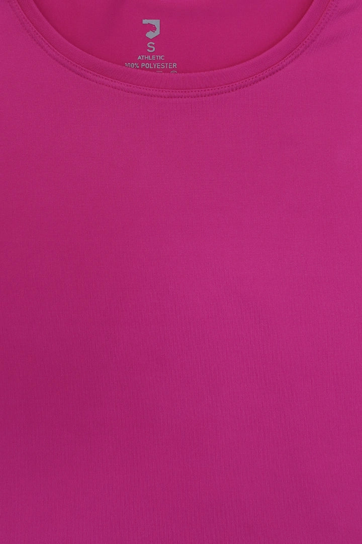 Fuchsia Pink Tee Women Tee Summer V-3 2024 BACKDROP COUGAR- (Women V3 2024)   