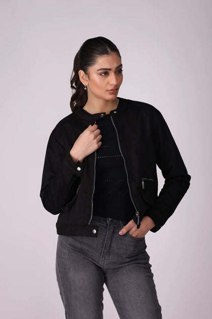 Zipper Jacket Women Jacket Winter 2024 Knit Story COUGAR- (Women Winter 2024) S Black Women