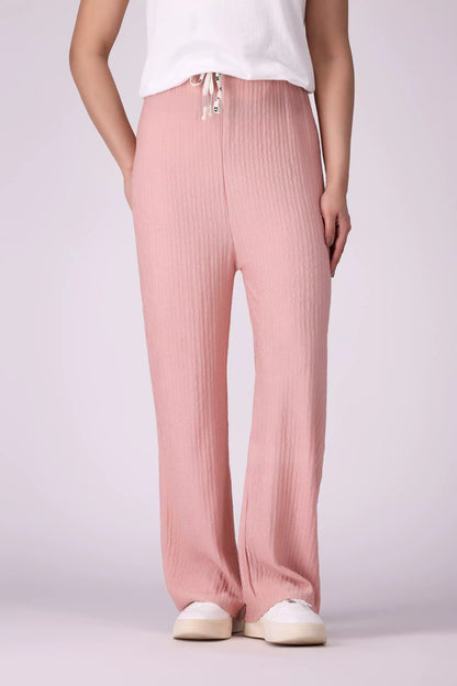 Crushed Culottes Women Trouser COUGAR (S V-1 2025) FREE SIZE Pink Women