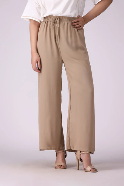 Drawcord Culottes Women Trouser COUGAR (S V-1 2025) FREE SIZE Skin Women