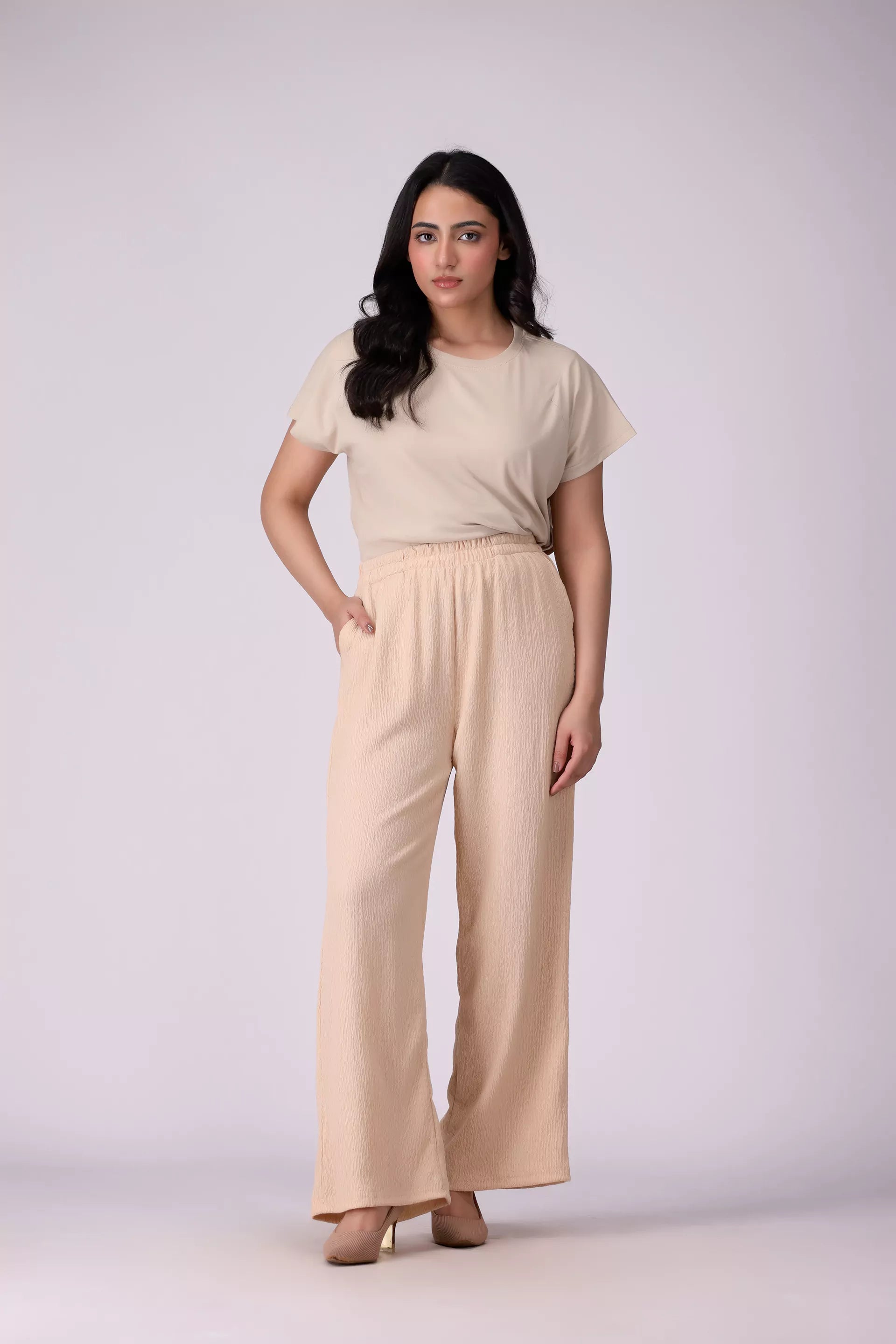 Textured Culottes Women Trouser COUGAR (S V-2 2025)