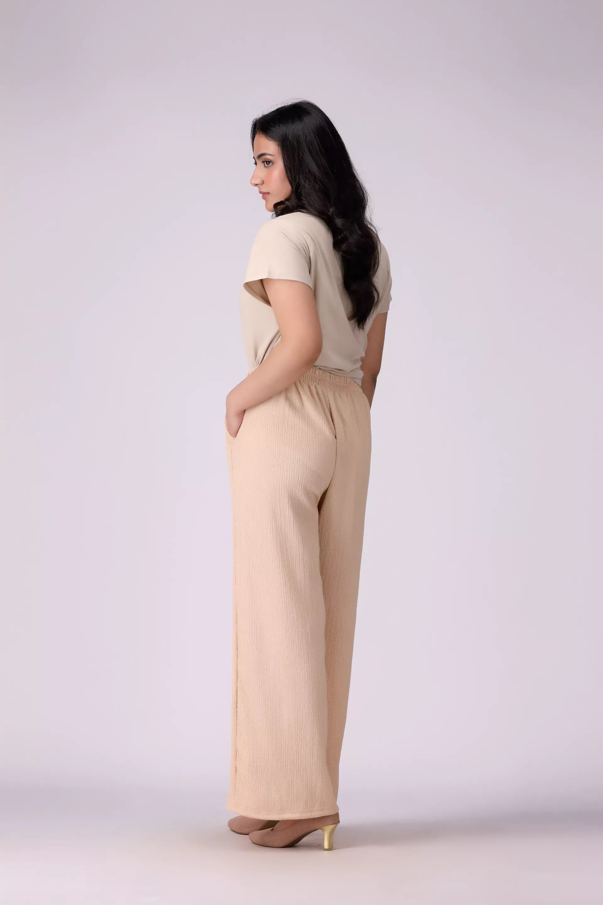 Textured Culottes Women Trouser COUGAR (S V-2 2025)