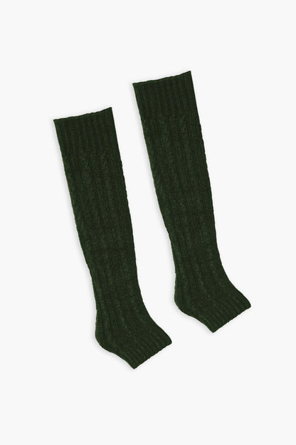 Cable Knit Leg Warmers Leg Warmer Winter 2024 COUGAR C (Winter 2024) FSZ Olive 