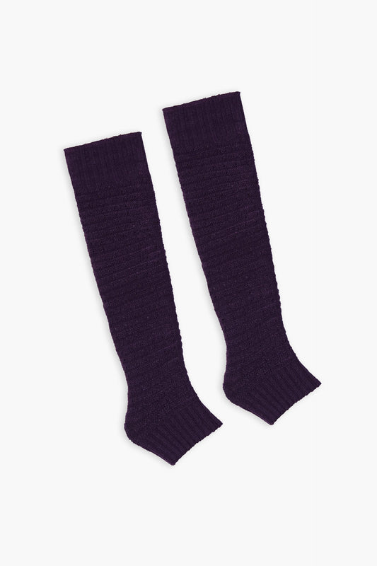 Horizontal Knit Leg Warmers Leg Warmer Winter 2024 COUGAR C (Winter 2024) FSZ Purple 