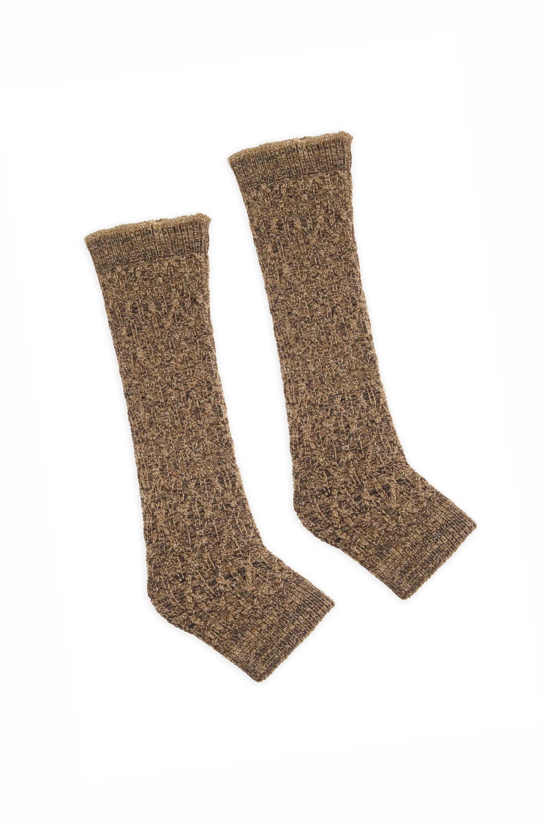 Texture Knit Leg Warmers Leg Warmer Winter 2024 Knit Story COUGAR C (Winter 2024) FSZ Brown