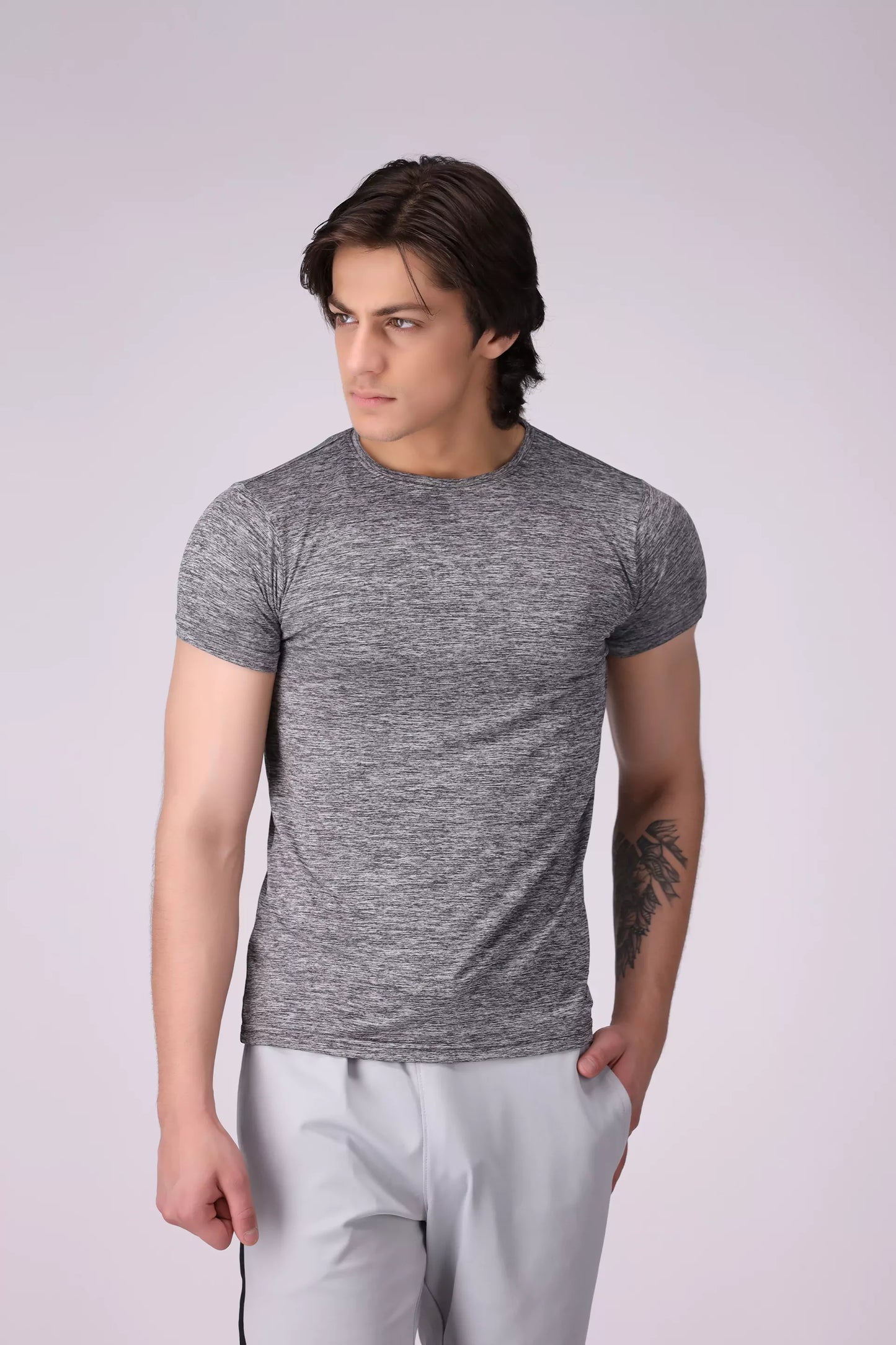 Melange Slim Fit T-Shirt Men Trouser COUGAR (S V-1 2025) S Grey Men