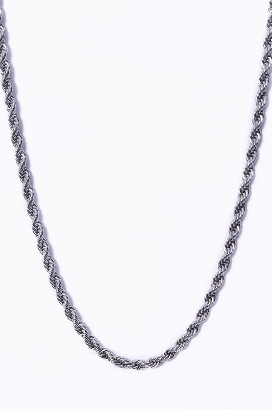 Twisted Chain Necklace Men Neck Chain Fall-2024 COUGAR C (Fall 2024) FSZ Silver 