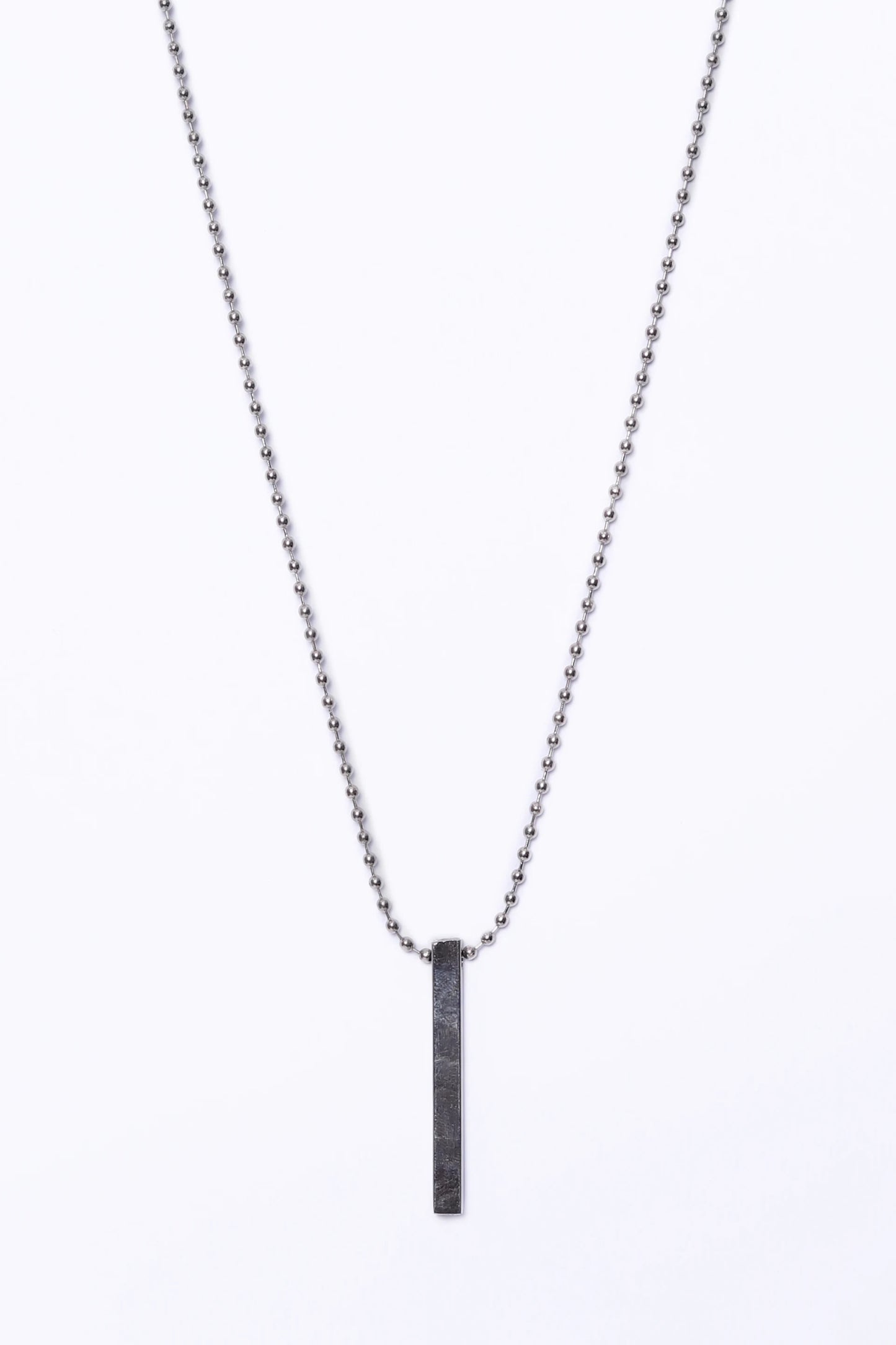 Vertical Bar Chain Necklace Men Necklaces Fall-2024 COUGAR C (Fall 2024) FSZ Silver 