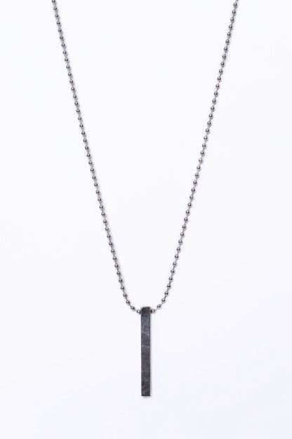 Vertical Bar Chain Necklace Men Necklaces Fall-2024 COUGAR C (Fall 2024) FSZ Silver 