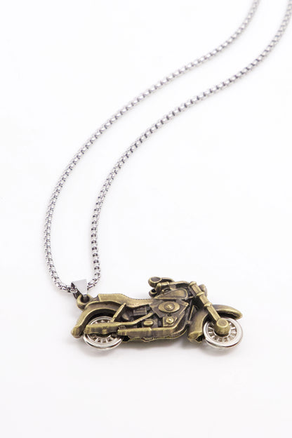 Motorcycle Pendant Chain Necklace Men Necklaces Fall-2024 COUGAR C (Fall 2024) FSZ Golden