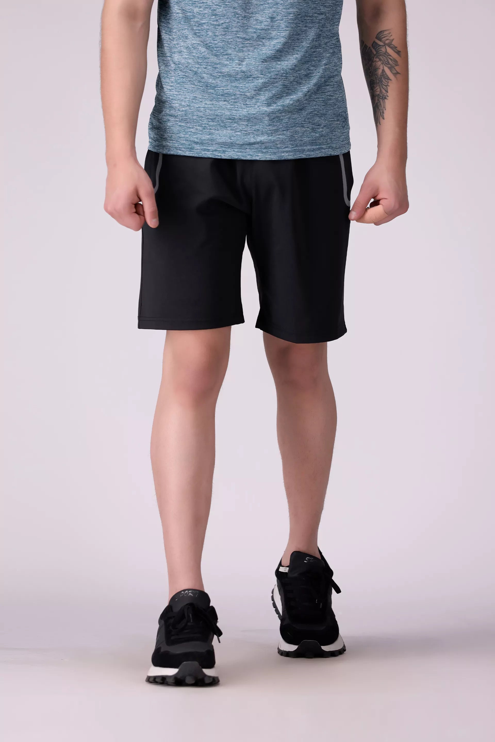 Black Contrast Pocket Shorts Men Shorts COUGAR (S V-1 2025) S Black Men