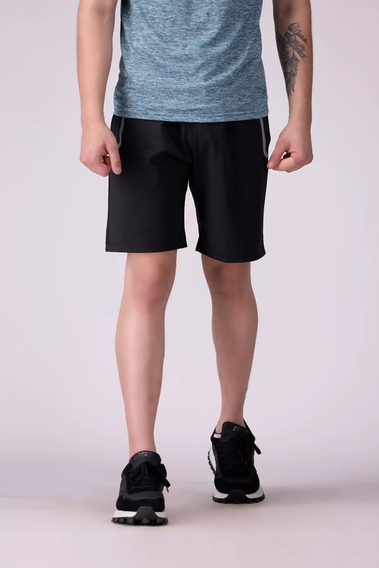 Black Contrast Pocket Shorts Men Shorts COUGAR (S V-1 2025) S Black Men