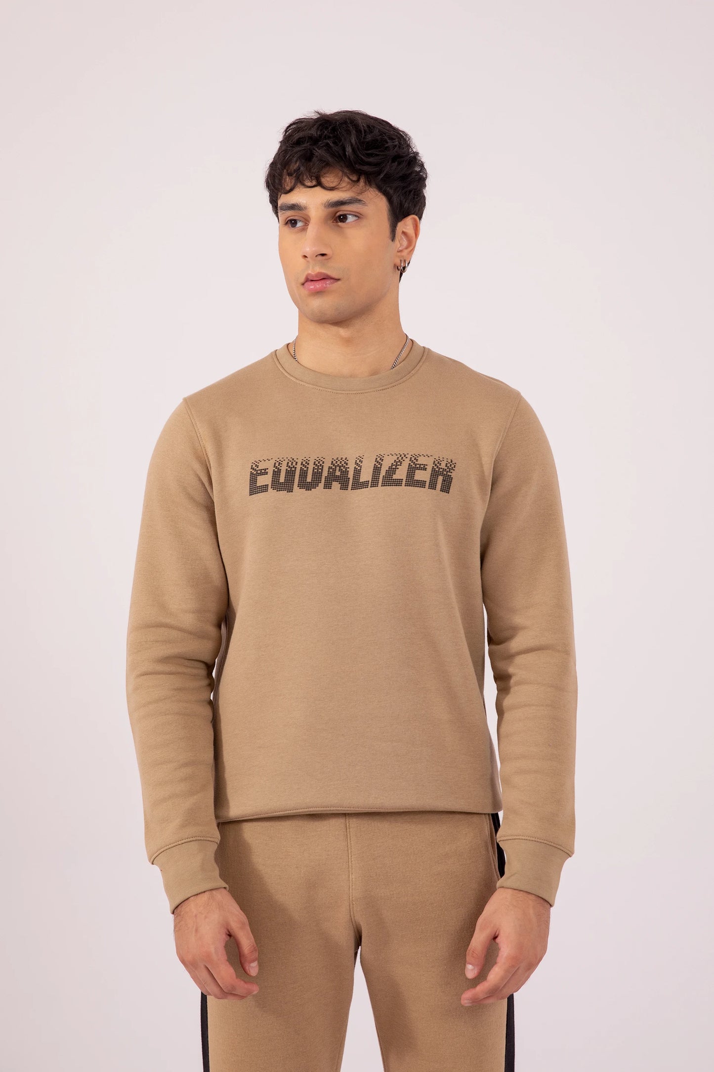 EQUALIZER Ribbed Sweatshirt Men Sweatshirt Winter 2024 Knit Story COUGAR- (Men Winter 2024)   