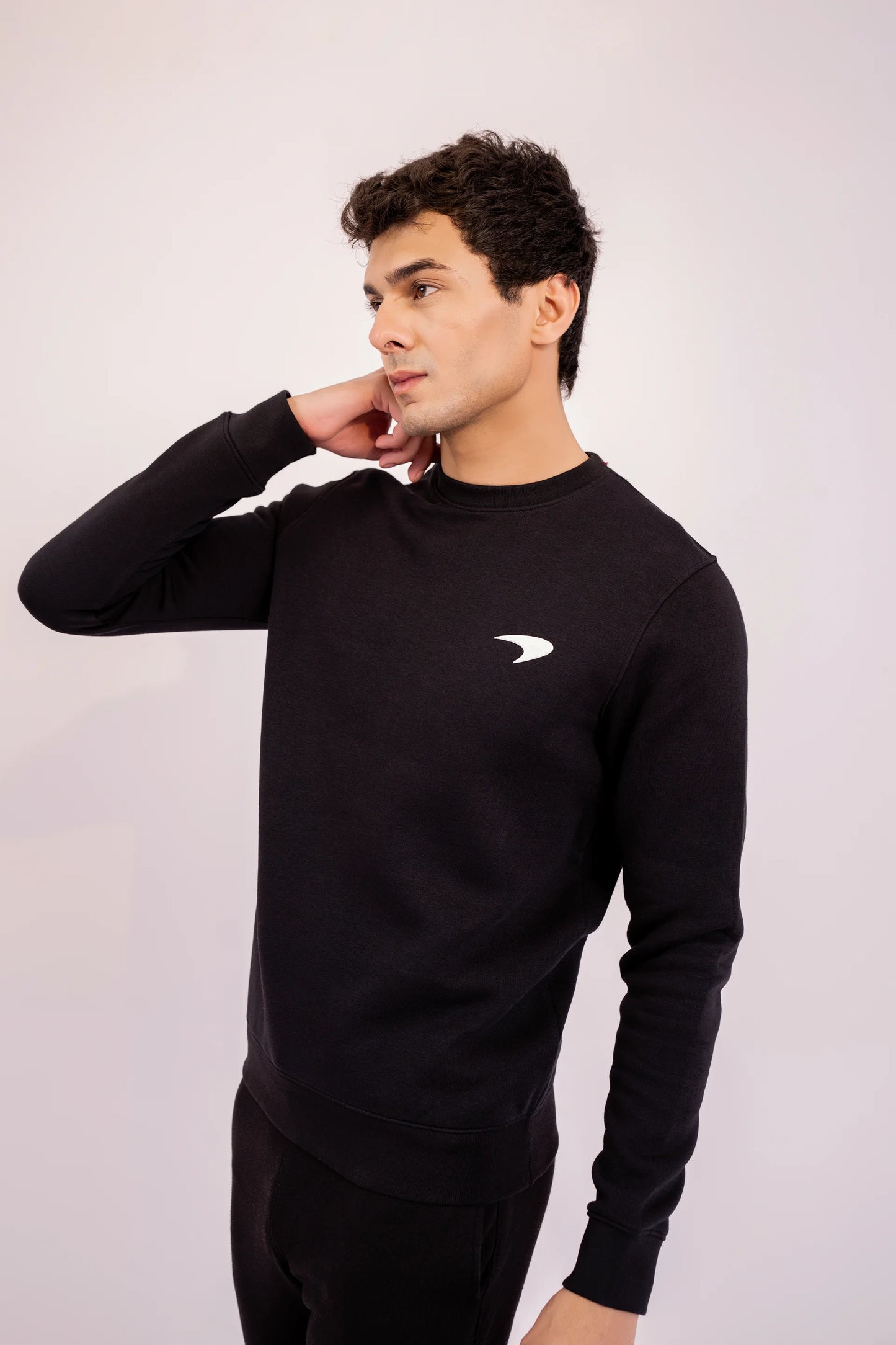 McLaren Graphic Sweatshirt Men Sweatshirt Winter 2024 Knit Story COUGAR- (Men Winter 2024) S Black 