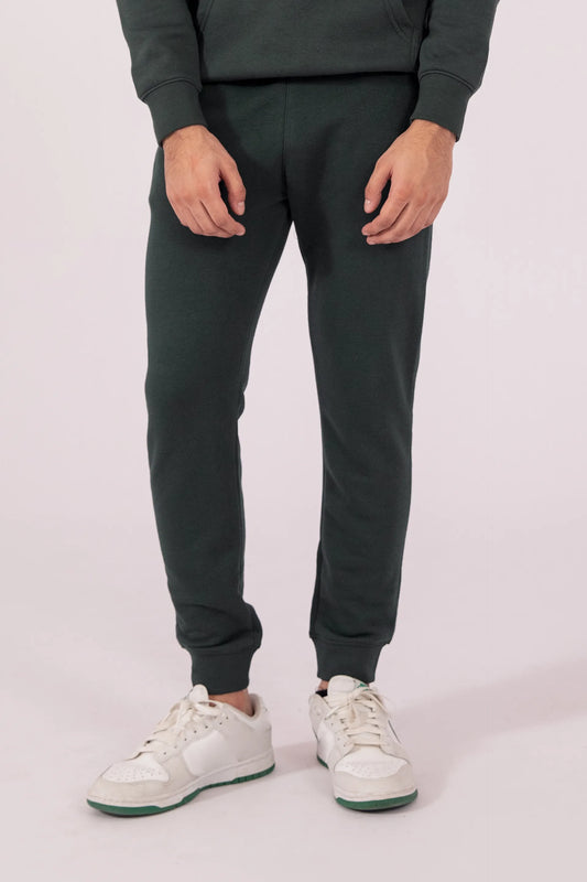 Slim Fit Terry Jogger Pants Men Trouser Fall 2024 Core Comfort COUGAR- (Men Fall 2024) S Green 