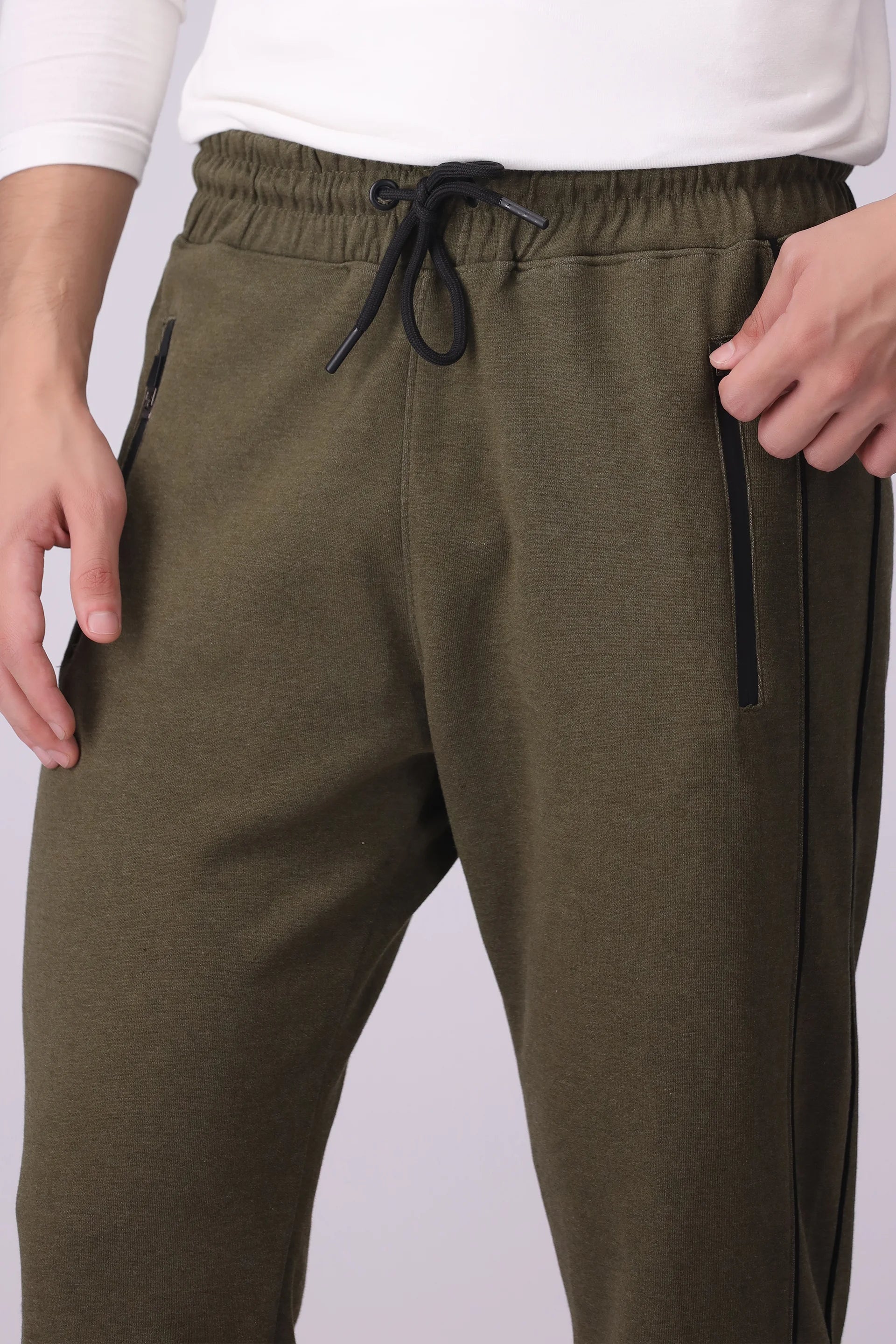 Jogger Pants With Zipper Pockets Men Trouser Fall 2024 Core Comfort COUGAR- (Men Fall 2024)   