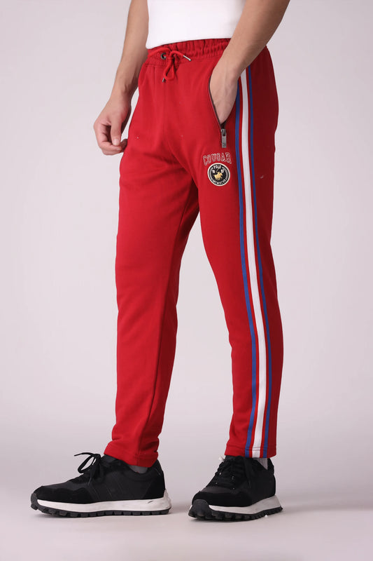 Slim Fit Side Striped Trousers Men Trouser Fall 2024 Core Comfort COUGAR- (Men Fall 2024)