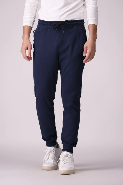 Slim Fit Knitted Jogger Pants Men Trouser Fall 2024 Core Comfort COUGAR- (Men Fall 2024) S Navy Men