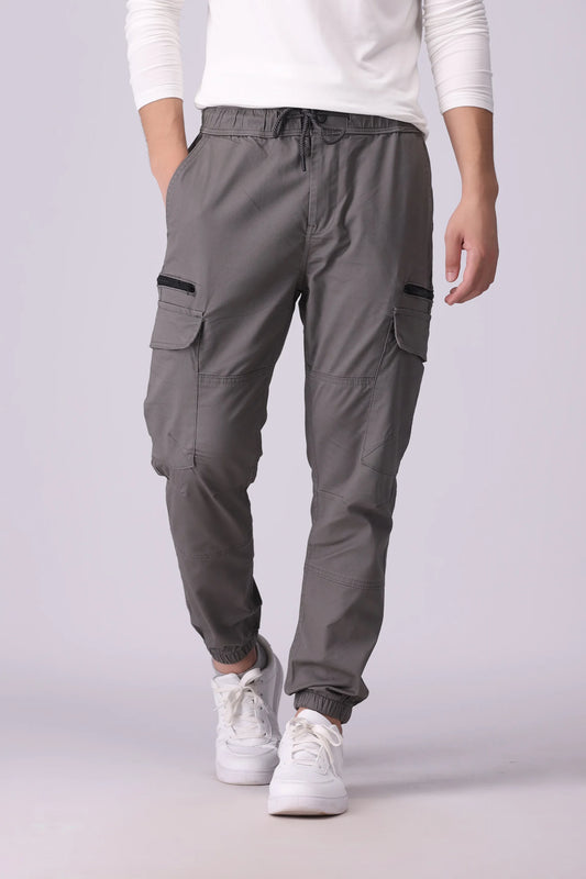 Cargo Jogger Pants Men Trouser Fall 2024 Core Comfort COUGAR- (Men Fall 2024) M Grey 