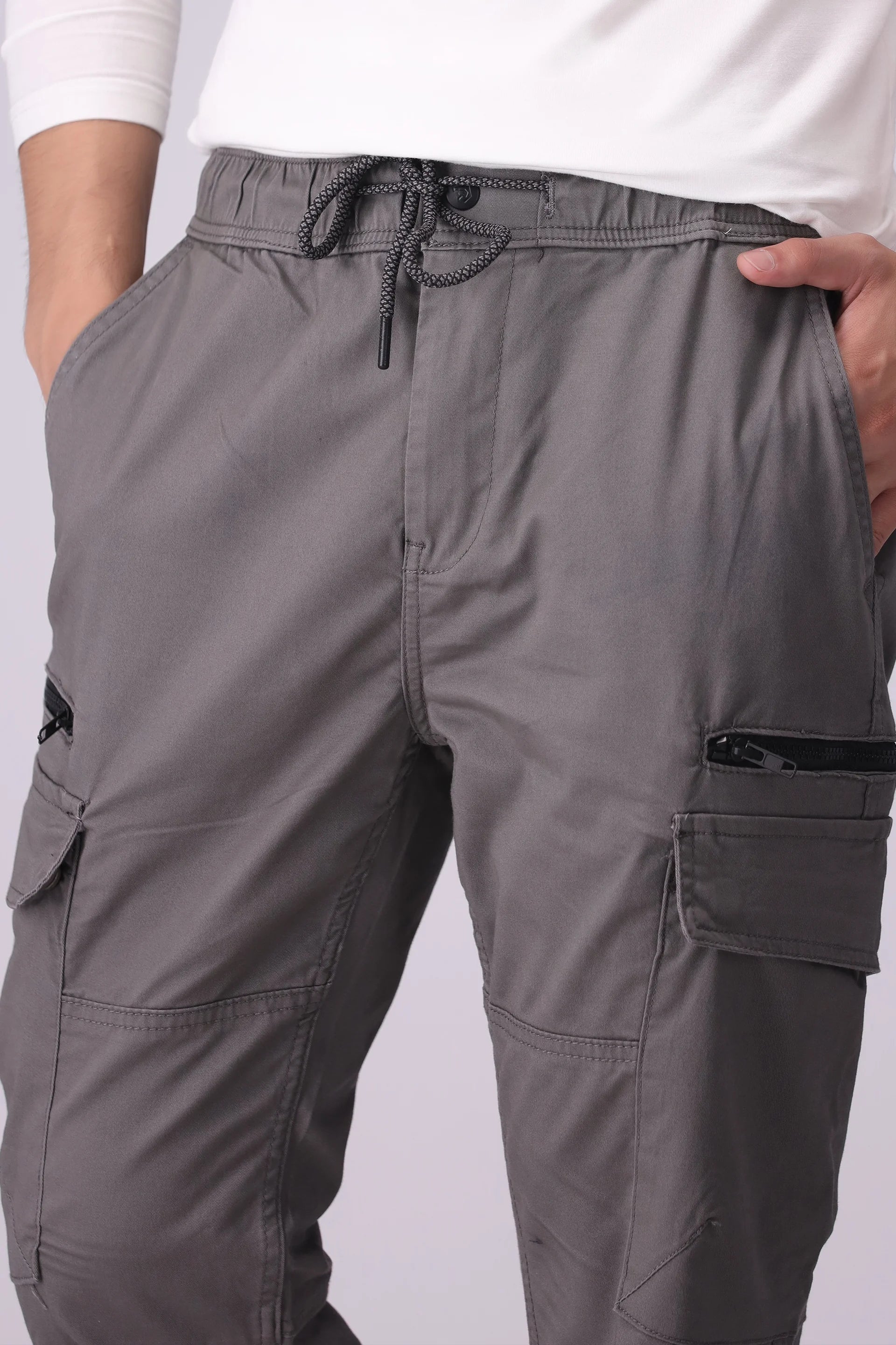 Cargo Jogger Pants Men Trouser Fall 2024 Core Comfort COUGAR- (Men Fall 2024)   