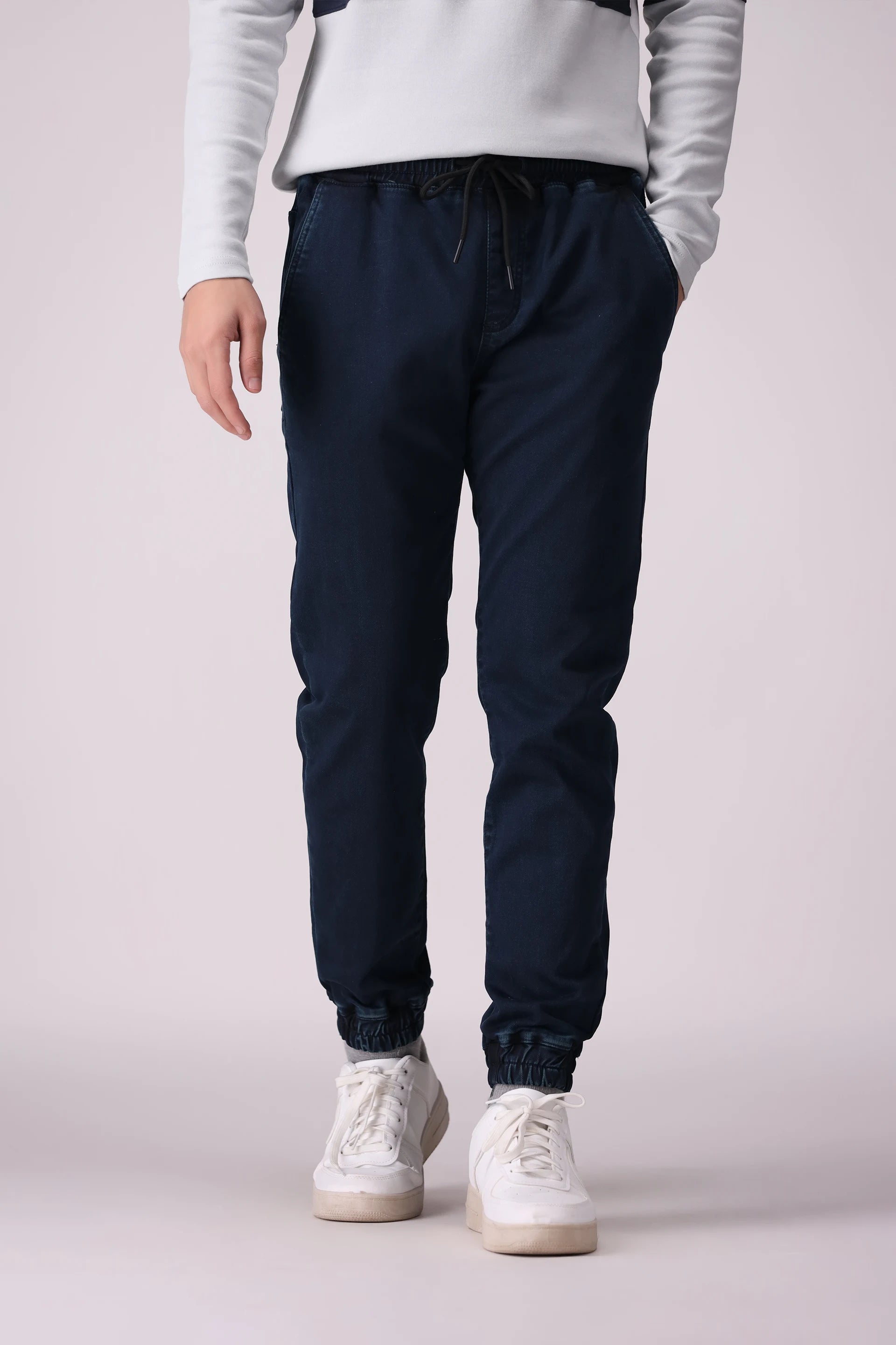 Tinted Wash Jogger Pants Men Trouser Fall 2024 Core Comfort COUGAR- (Men Fall 2024) M Blue Men