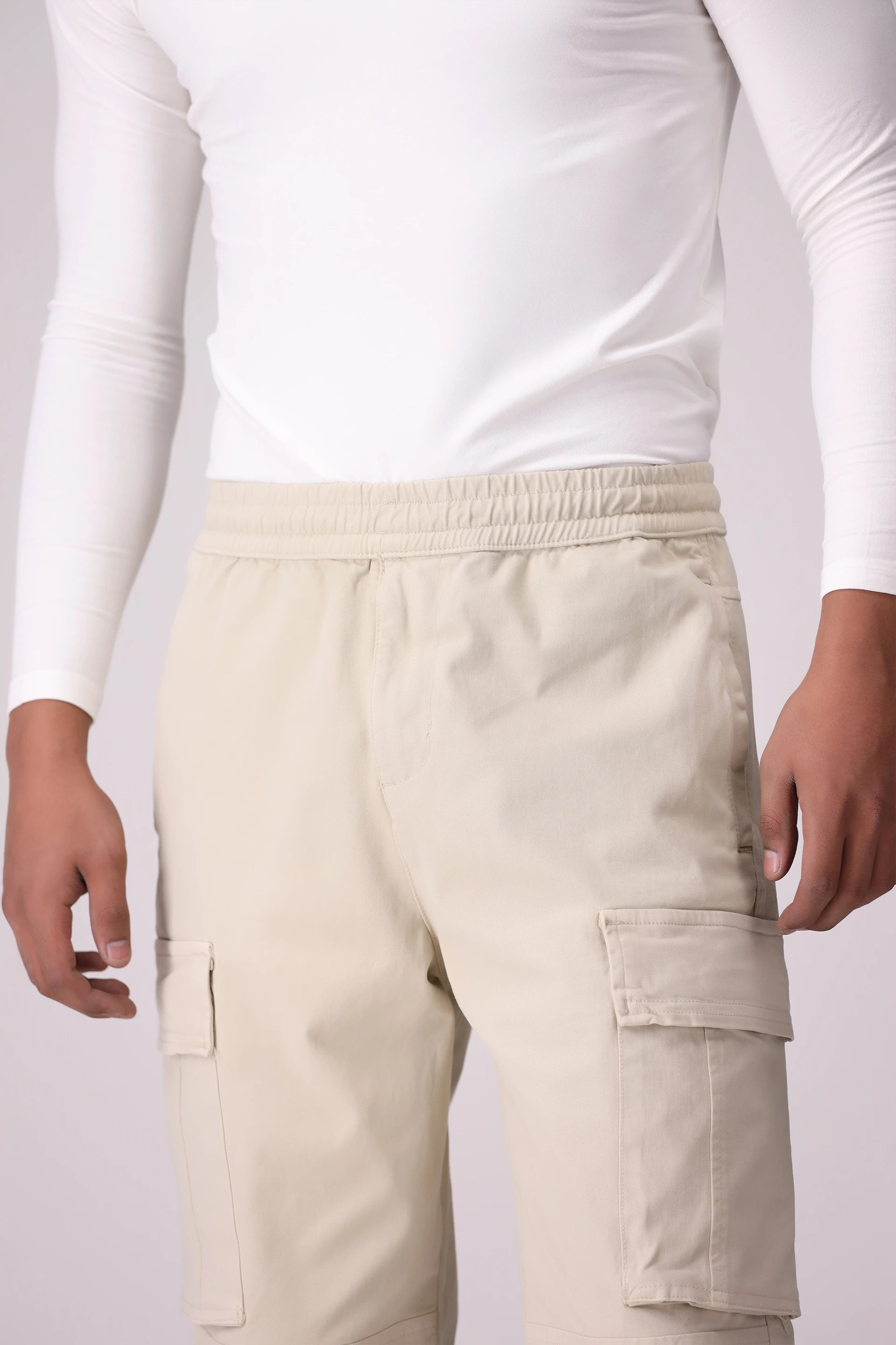 Relax Fit Cargo Jogger Pants Men Trouser Fall 2024 Core Comfort COUGAR- (Men Fall 2024)