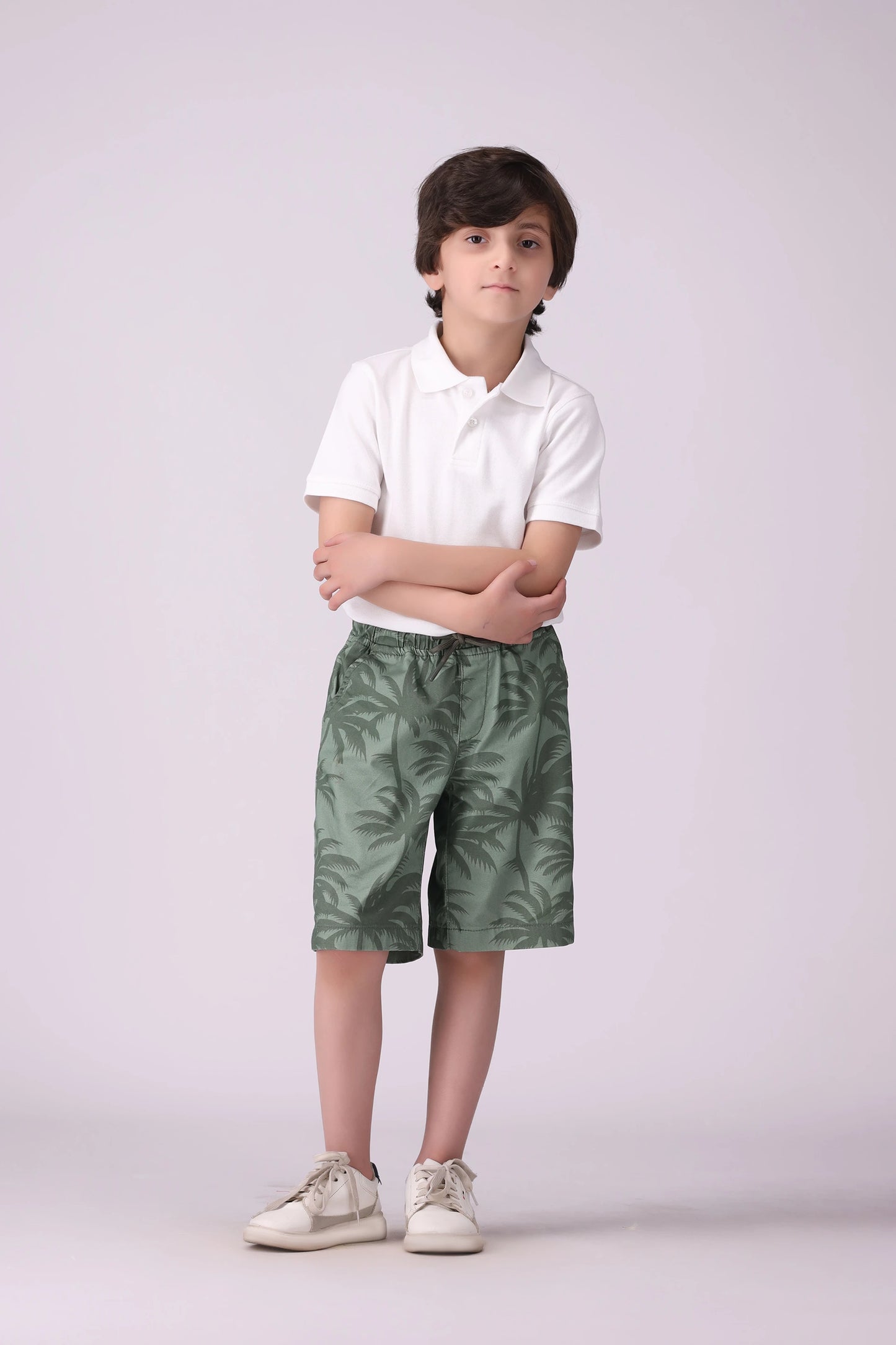 Tropical Printed Shorts Boy Short COUGAR (S V-1 2025)