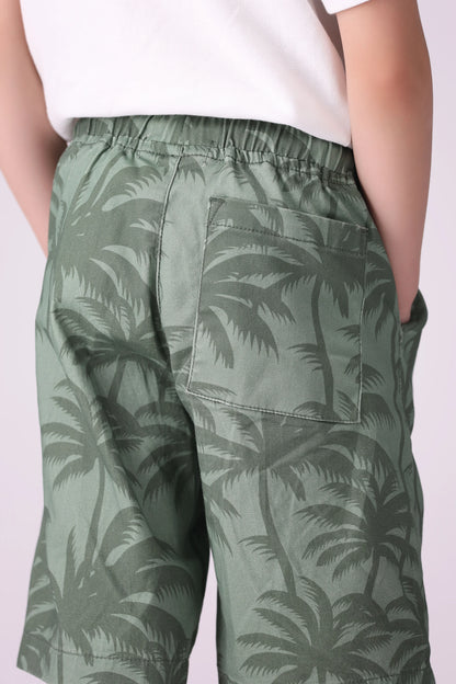 Tropical Printed Shorts Boy Short COUGAR (S V-1 2025)