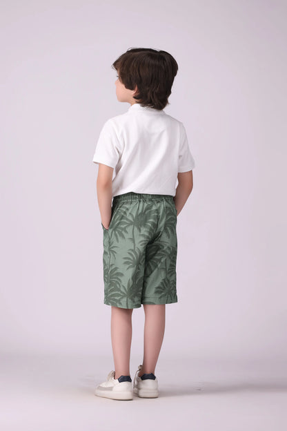 Tropical Printed Shorts Boy Short COUGAR (S V-1 2025)