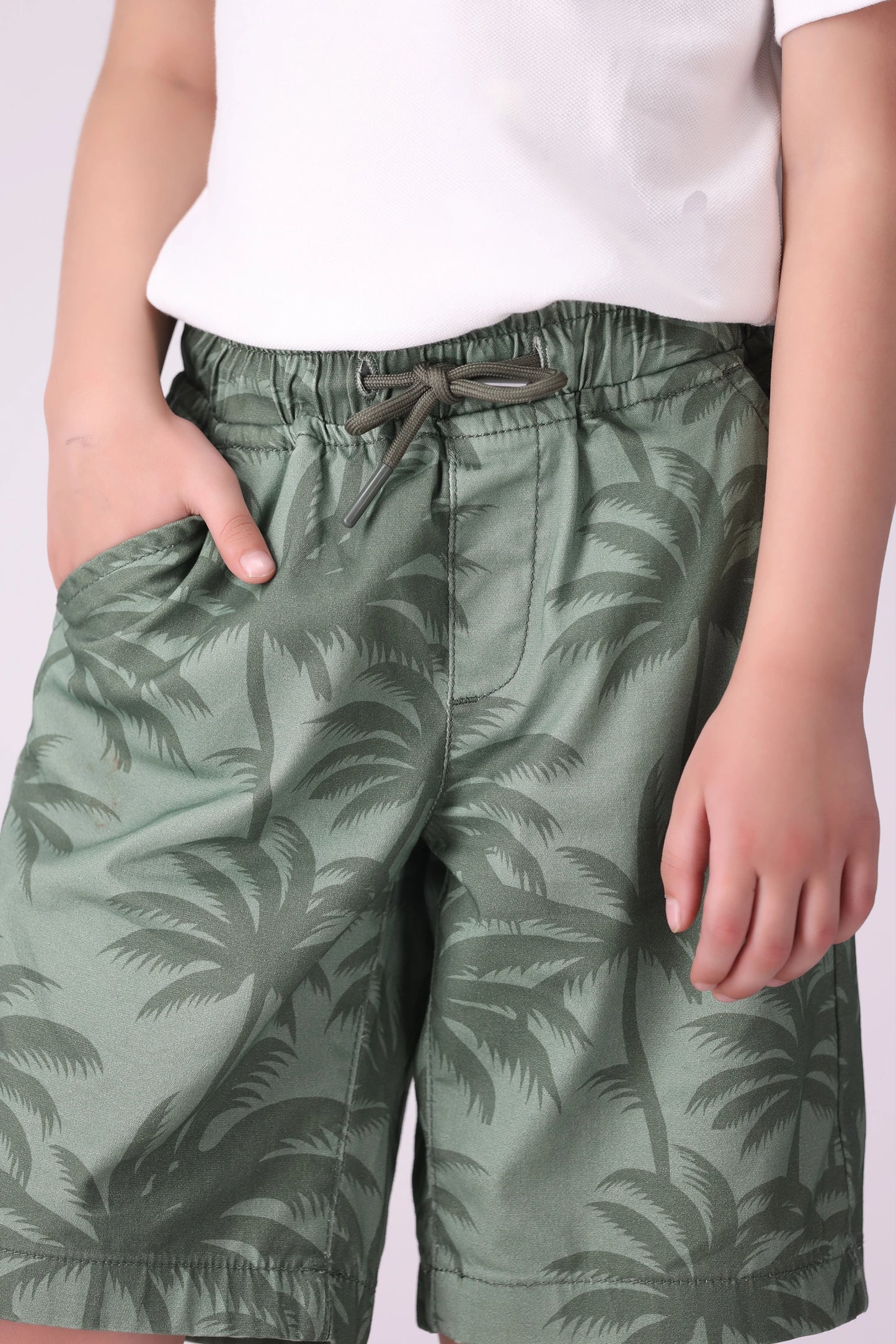 Tropical Printed Shorts Boy Short COUGAR (S V-1 2025)