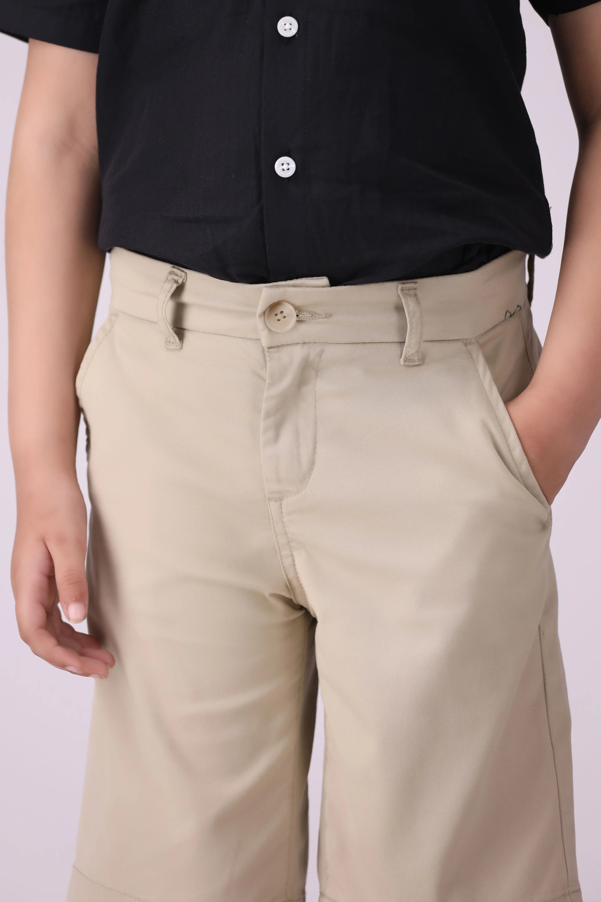 Basic Chino Shorts Boy Short COUGAR (S V-1 2025)