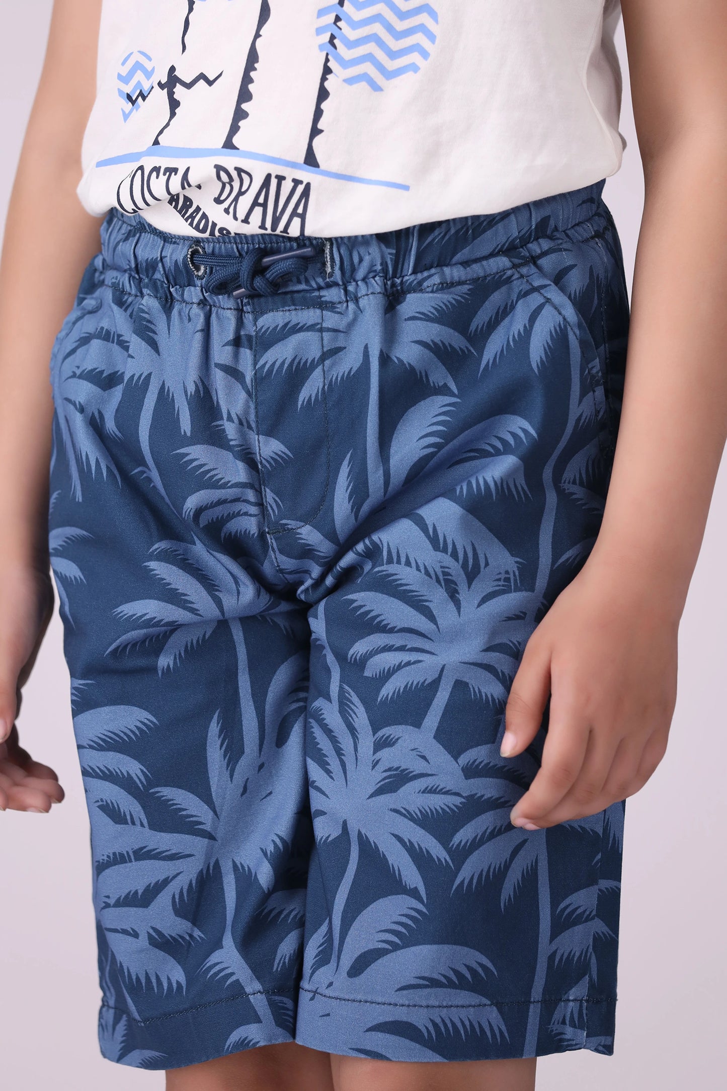 Tropical Printed Shorts Boy Short COUGAR (S V-1 2025)