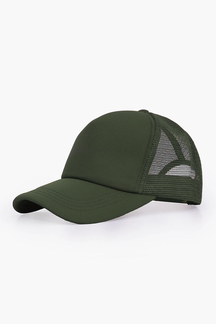 Green Mesh Panel Cap Men P-Cap Summer V-3 2024 BACKDROP COUGAR C (V-3 2024)   