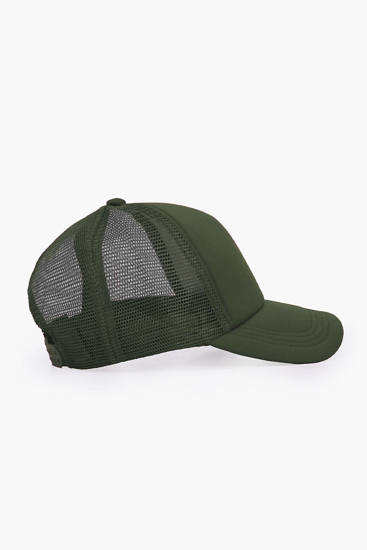 Green Mesh Panel Cap Men P-Cap Summer V-3 2024 BACKDROP COUGAR C (V-3 2024)   