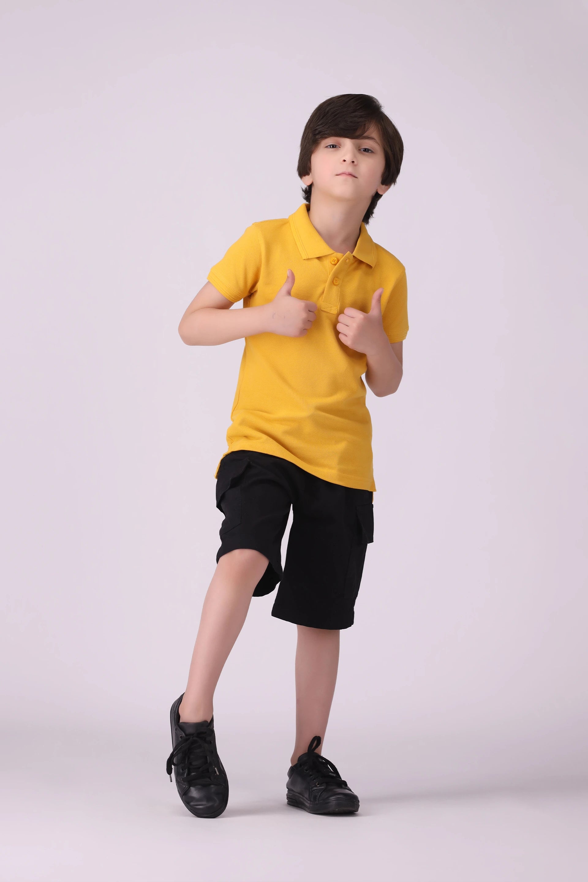 Embroidered Polo Boy Polo COUGAR (S V-1 2025) 5-6 Y Mustard Boy