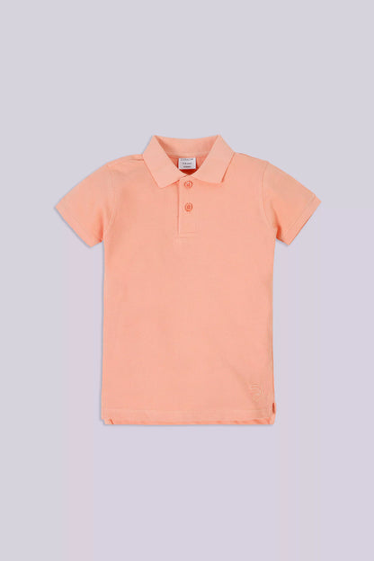 Basic Polo Boy Polo COUGAR (S V-1 2025) 5-6 Y Peach Boy