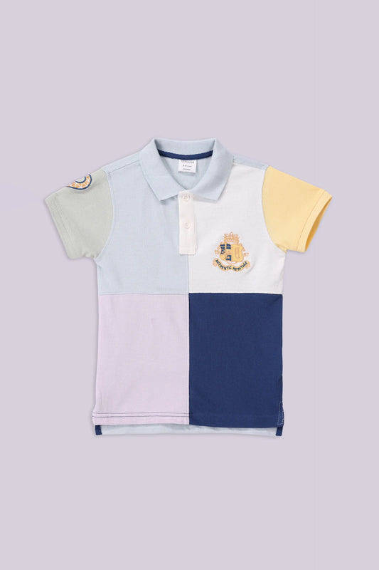 Color Block Embroidered Polo Boy Polo COUGAR (S V-1 2025)